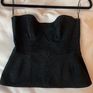 Zara Woman Black Corset Top